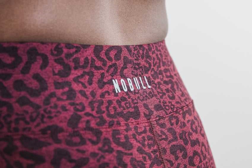 Wine Leopard Nobull Short 2'' (Plush Heather) | 732AEWVQB